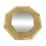 Golden oriental mirror