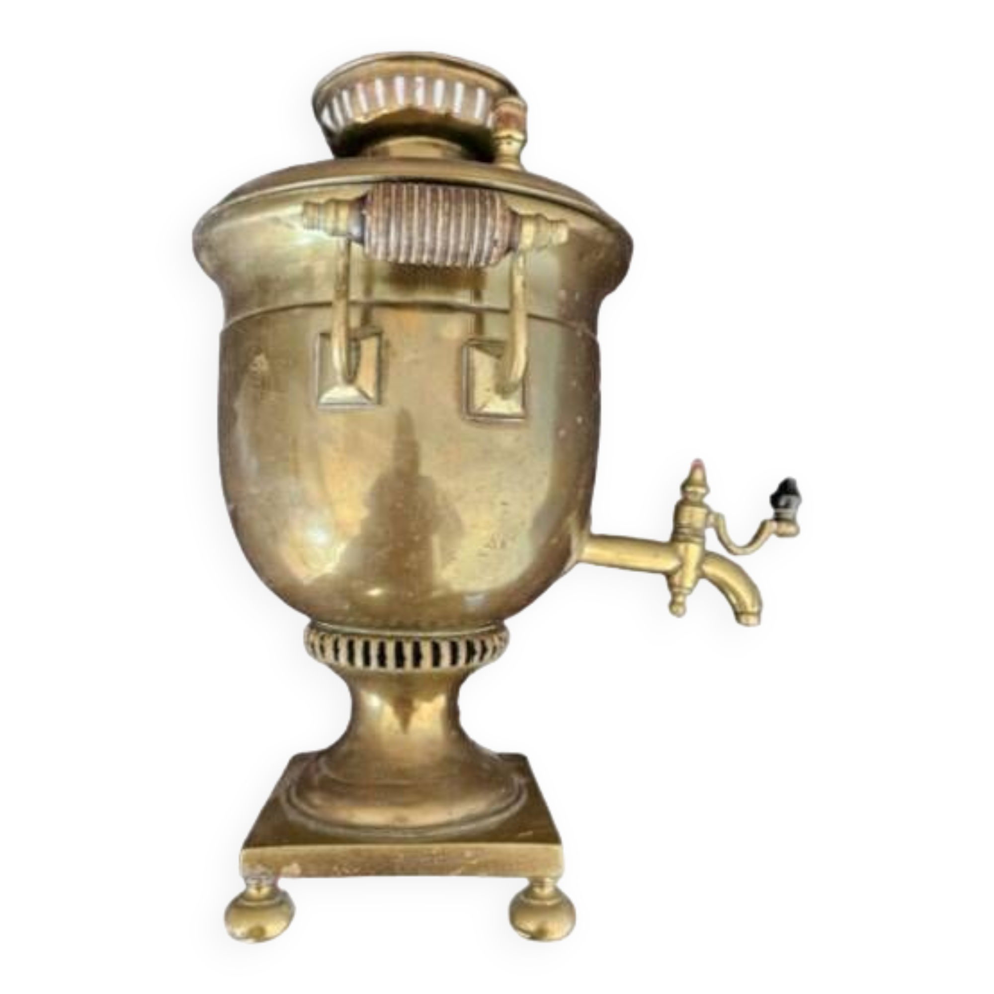 SAMOVAR in brass, Russian origin