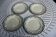 Set of 4 Salins earthenware plates, Vincennes model - Diam. 21.5cm