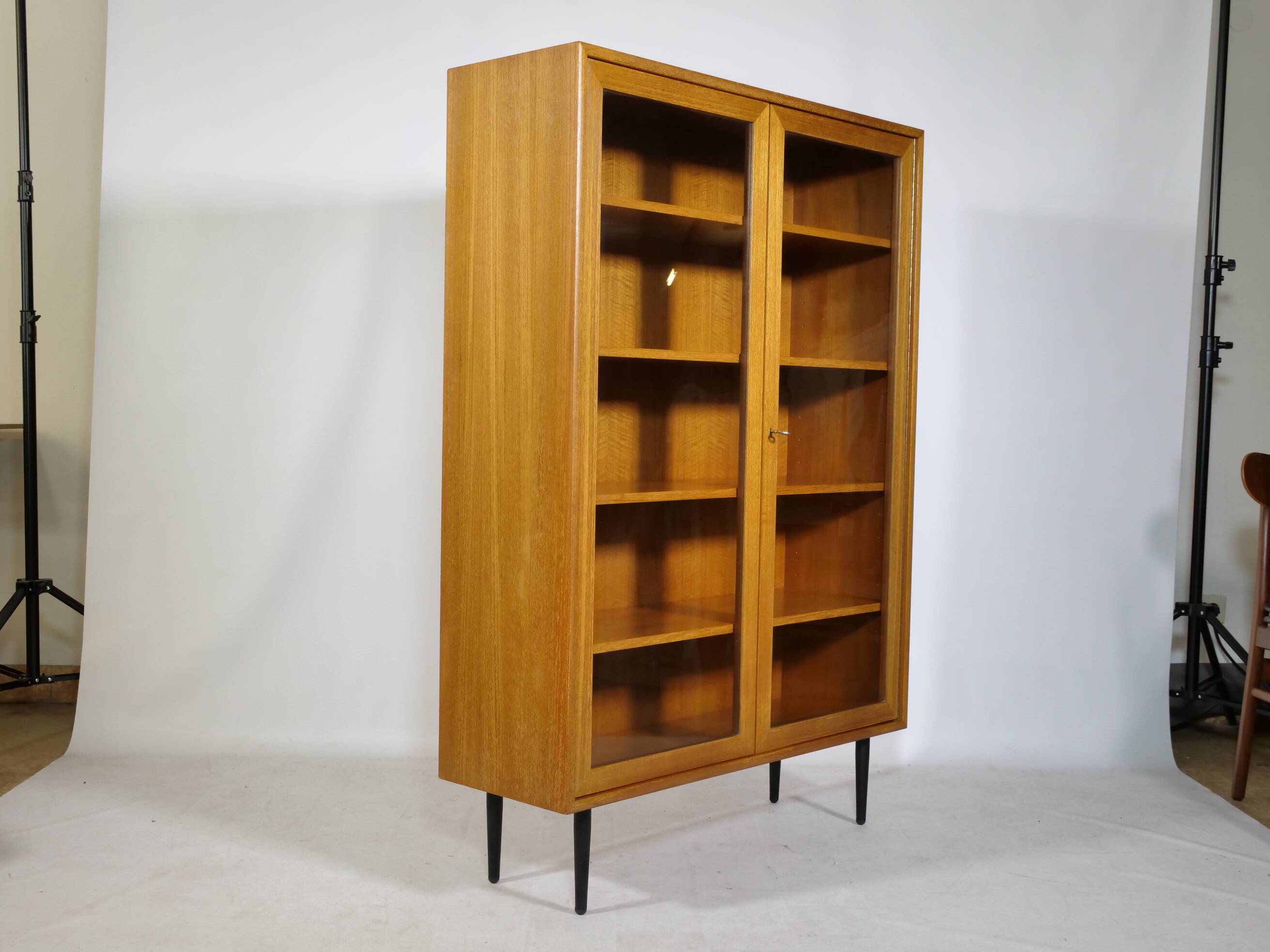 Vitrine haute en teck par Georg Satink pour WK Möbel, années 1960