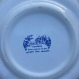 Set of 2 plates Porcelain Pyroblan Decor Castle