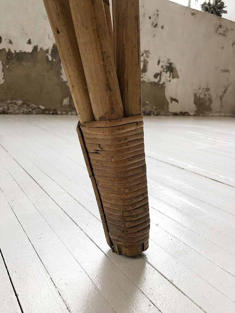 Vintage rattan meal table