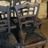 Lot de 7 chaises bistrot moustache