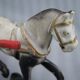 Old toy Horse-drawn carriage in cast iron polychrome iron with checker "P.D. CHIEF"