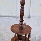Wooden floor lamp