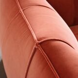 Canapé Le Bambole en velours corail par Mario Bellini pour B&B Italia, années 1970