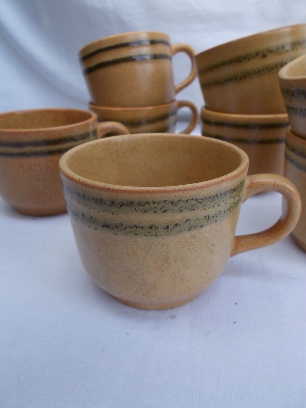 Set of 8 Sarreguemines cups