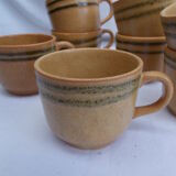 Lot of 8 cups from Sarreguemines