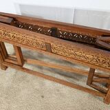 Oriental Folding Table in Exotic Wood – Early 20th Century