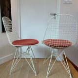 Pair of Wire chairs by Ray & Charles Eames, Vitra edition