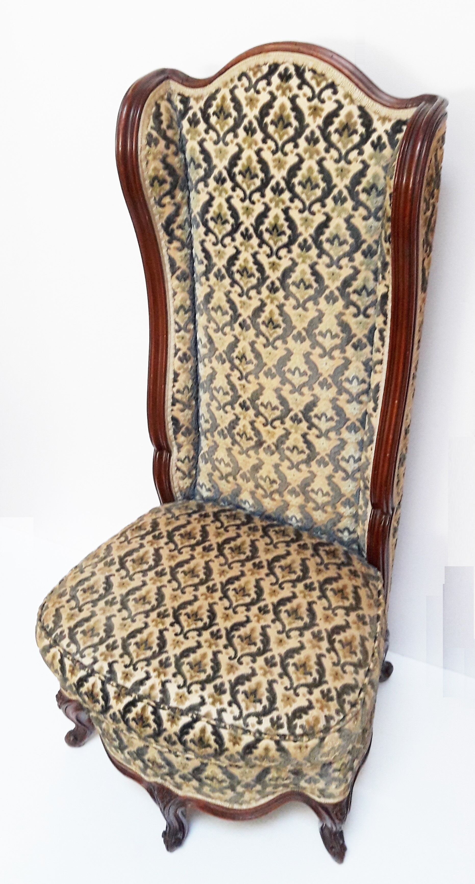 Heater stamped 19th century Louis XV Firecorner Chair