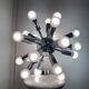 Lustre suspension sphérique Spoutnik space age 70s