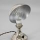 1930s Art Deco Nickel-Plated Petite Table Lamp with Adjustable Dome Shade