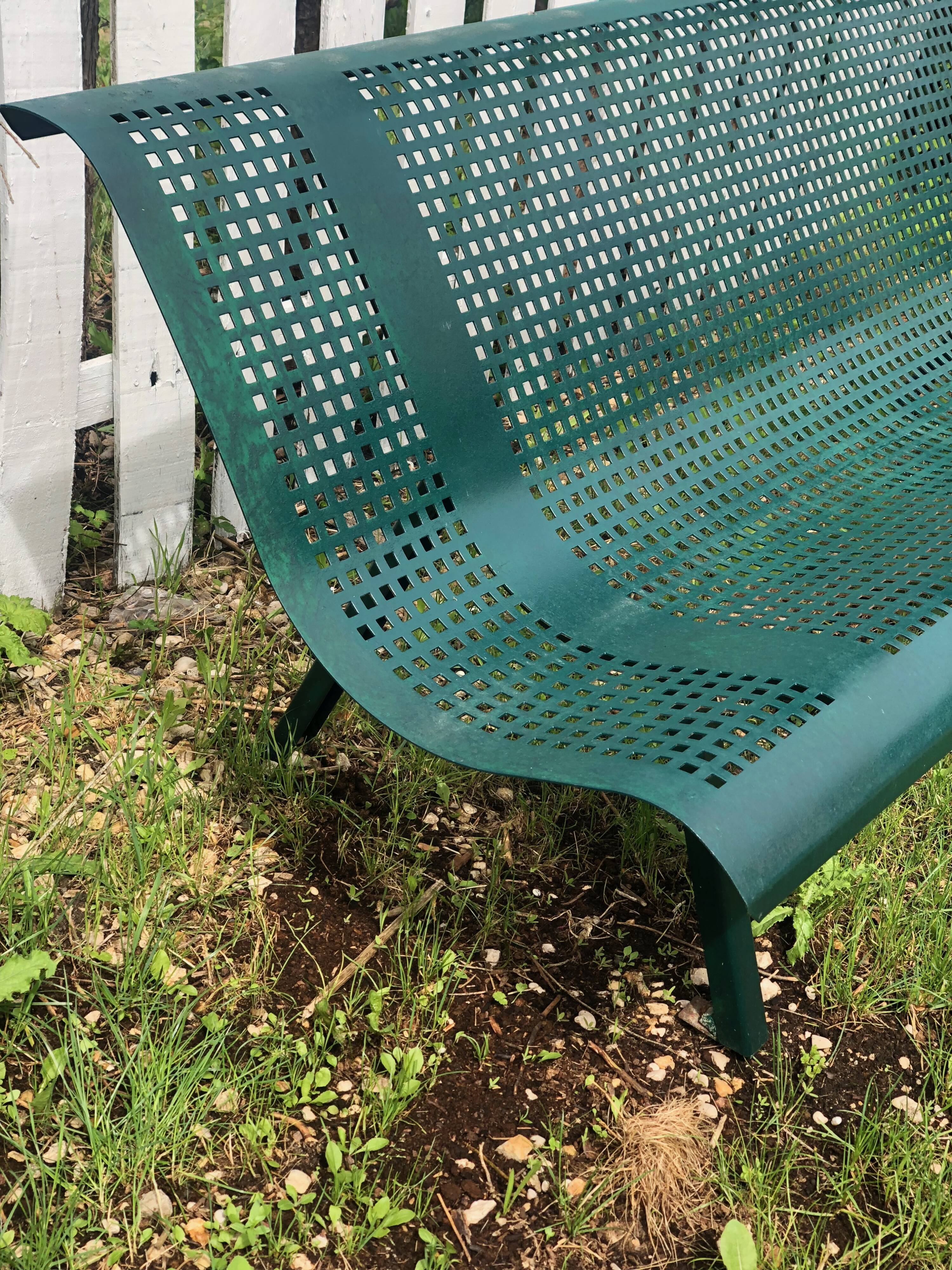 Parisian public garden bench 1950's