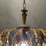 Vintage drop pendant in crystal, 1950s