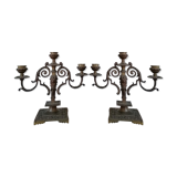 Napoleon III candlestick pair