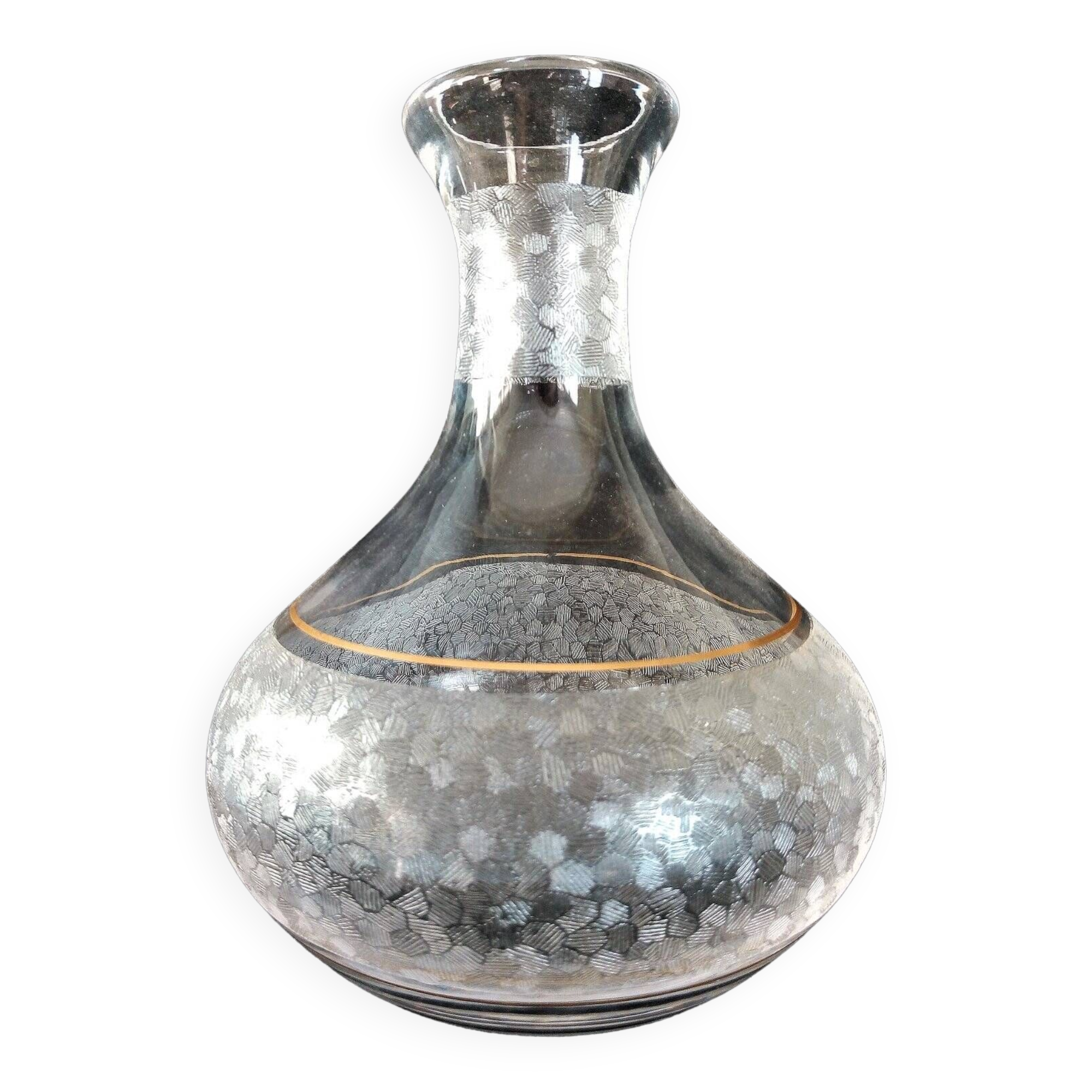 St. Louis crystal decanter, "Mélancolie" model, late nineteenth early twentieth century