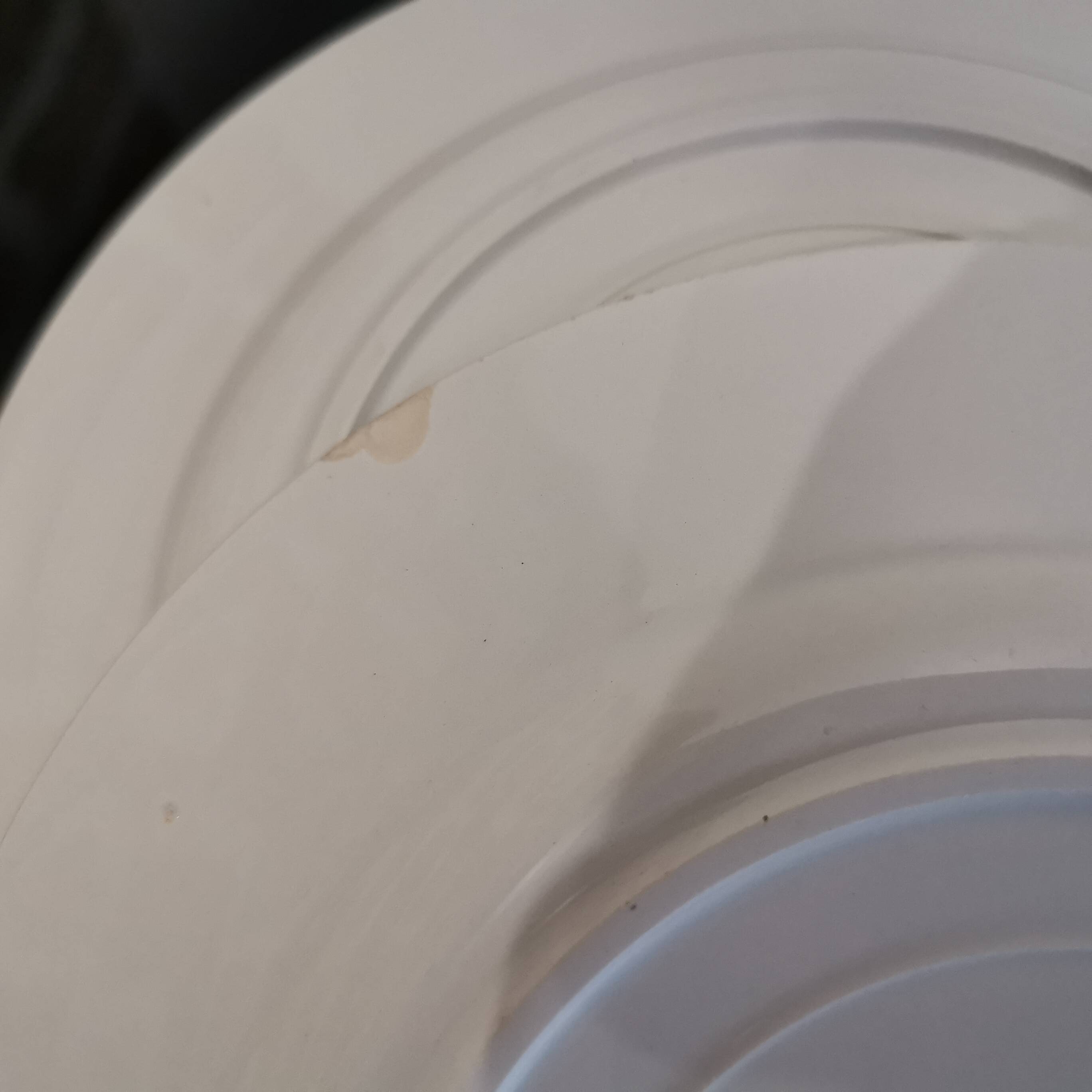 6 dessert plates from the 50s in yellow & black Badonviller earthenware