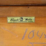 Scandinavian mahogany bookcase, Förenade Möbelfabrikerna, Linköping, Sweden, 1960