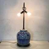Chinese porcelain wooden lamp base