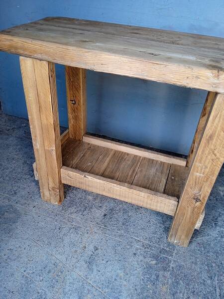 Workbench 100cm old solid wood