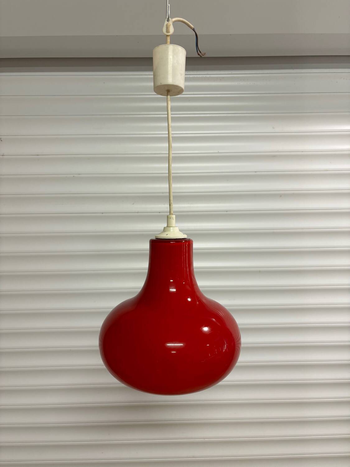 Vintage opaline pendant light
