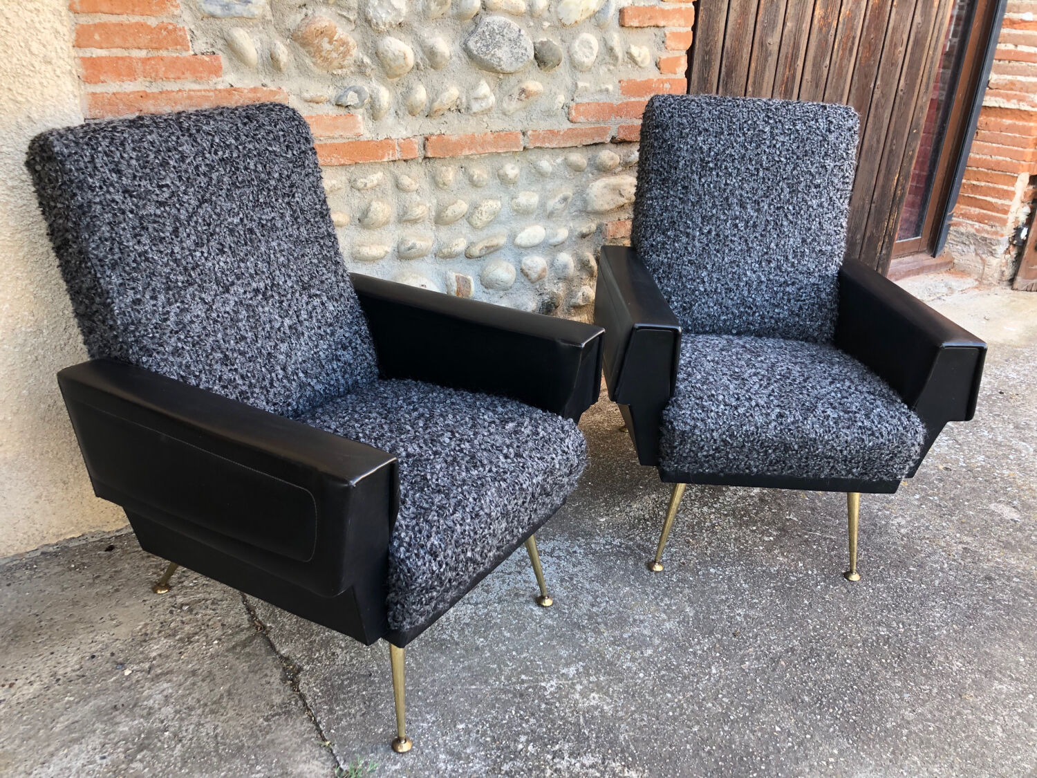 Pair of armchairs 60's