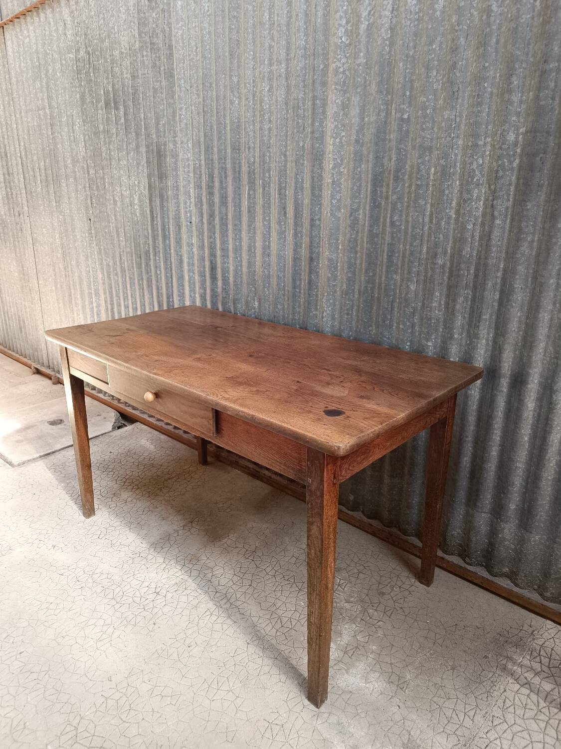 Solid oak farmhouse table