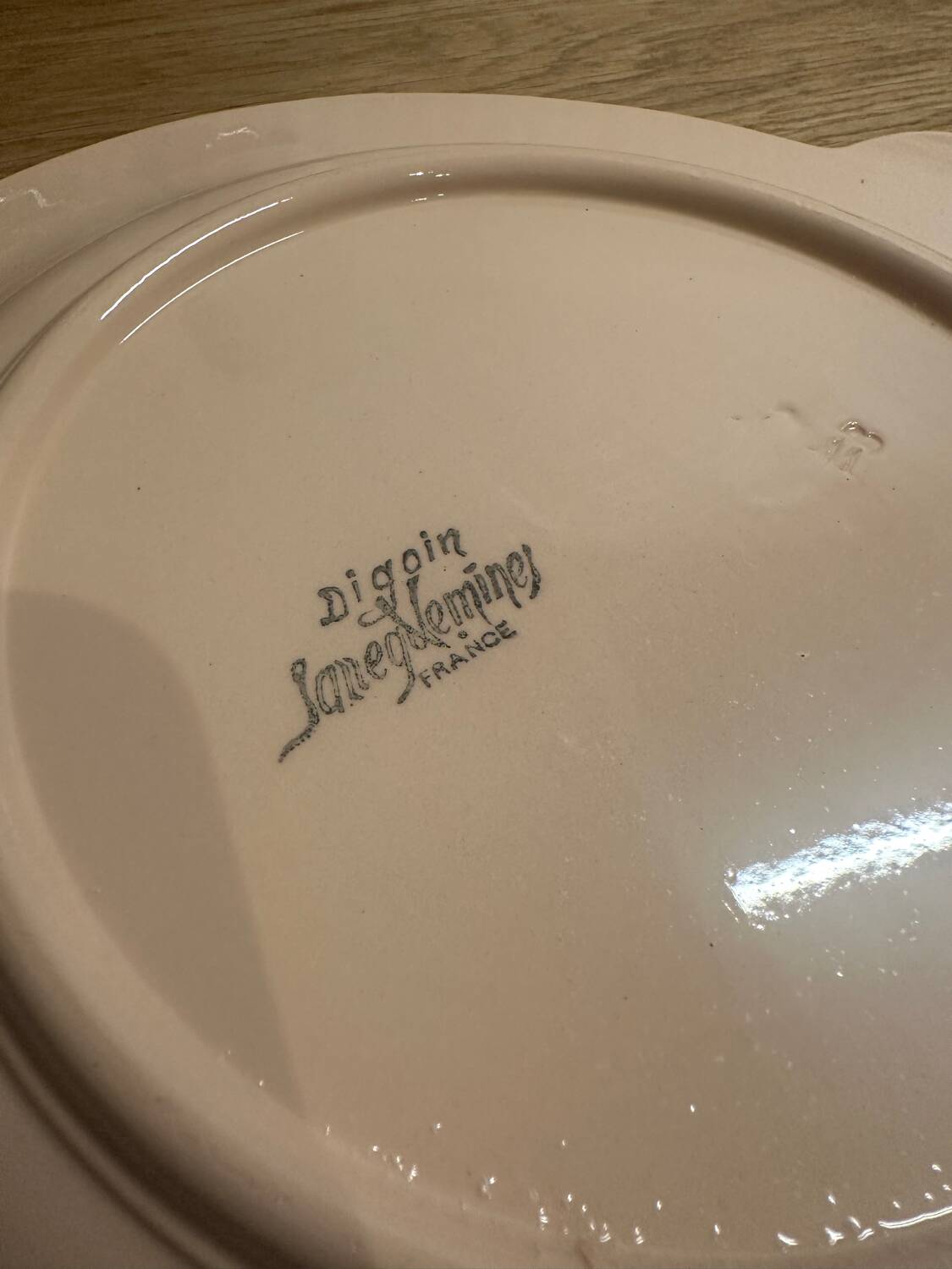 3 assiettes poissons rose digoin sarguemines