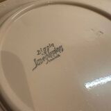 3 assiettes poissons rose digoin sarguemines