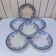 Deep plates, Saint Amand Volubilis model, ironstone