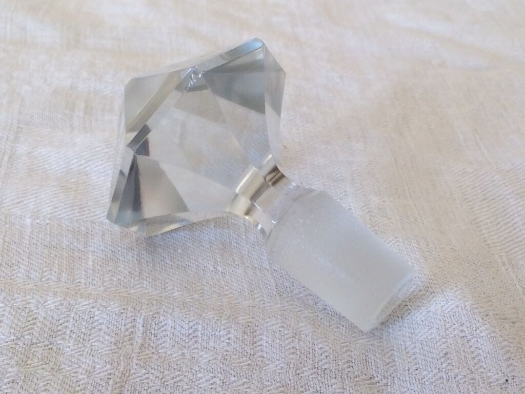 Small carafe in Glass and MASSIF ARGENT - MINERVE