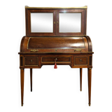 Bureau de dame à cylindre en acajou, époque Louis XVI