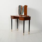 Scandinavian dressing table with triple mirror, 1950s–60s