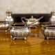 19th Century English Silver Set, 1890s, Set of 7