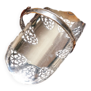 Panière plaquée argent