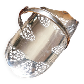 Panière plaquée argent