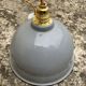 Domed dome suspension in gray and white enamelled sheet metal 18th new electrification