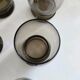 Magnificent Service of Tinted Glasses from the 50s-60s / 18 Glasses and 2 Jugs