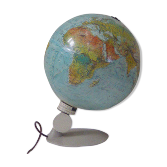 Mappemonde lumineuse Scan Globe Danemark vintage 1972