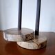 Pair of circular marble candlesticks from the 80s