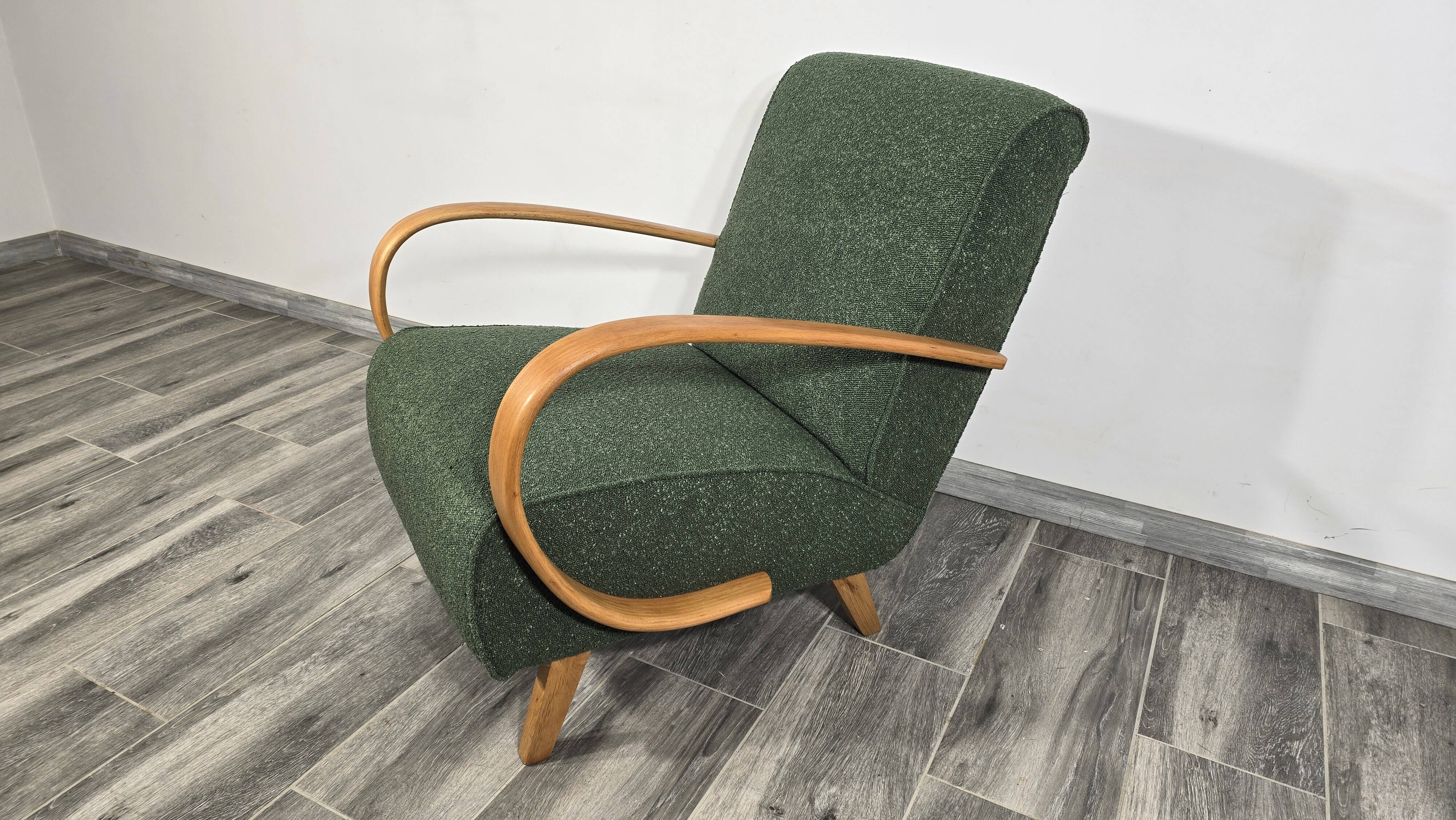 Art Deco Lounge Chair from Jindrich Halabala, 1940s