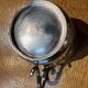 Large silver-plated metal cup Gallia with rooster and goat head hallmarks, numbered.