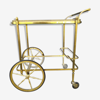 Golden brass cart