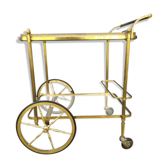 Golden brass cart