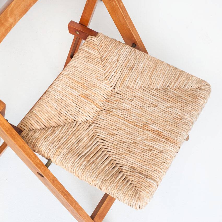 Vintage Silvio Coppola / Fratelli Montina table + chairs. Italy, 1970s