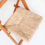 Vintage Silvio Coppola / Fratelli Montina table + chairs. Italy, 1970s