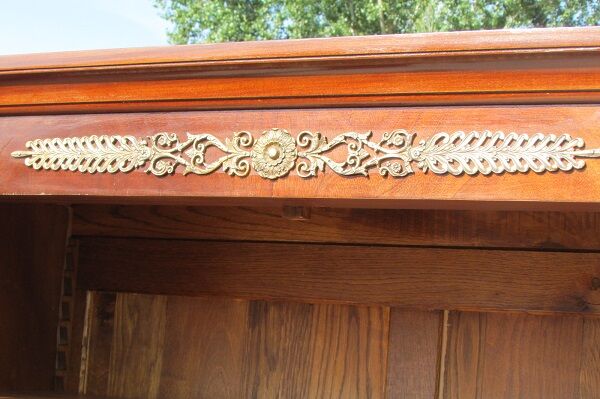 Large library, empire, return from Egypt in mahogany, 4 doors