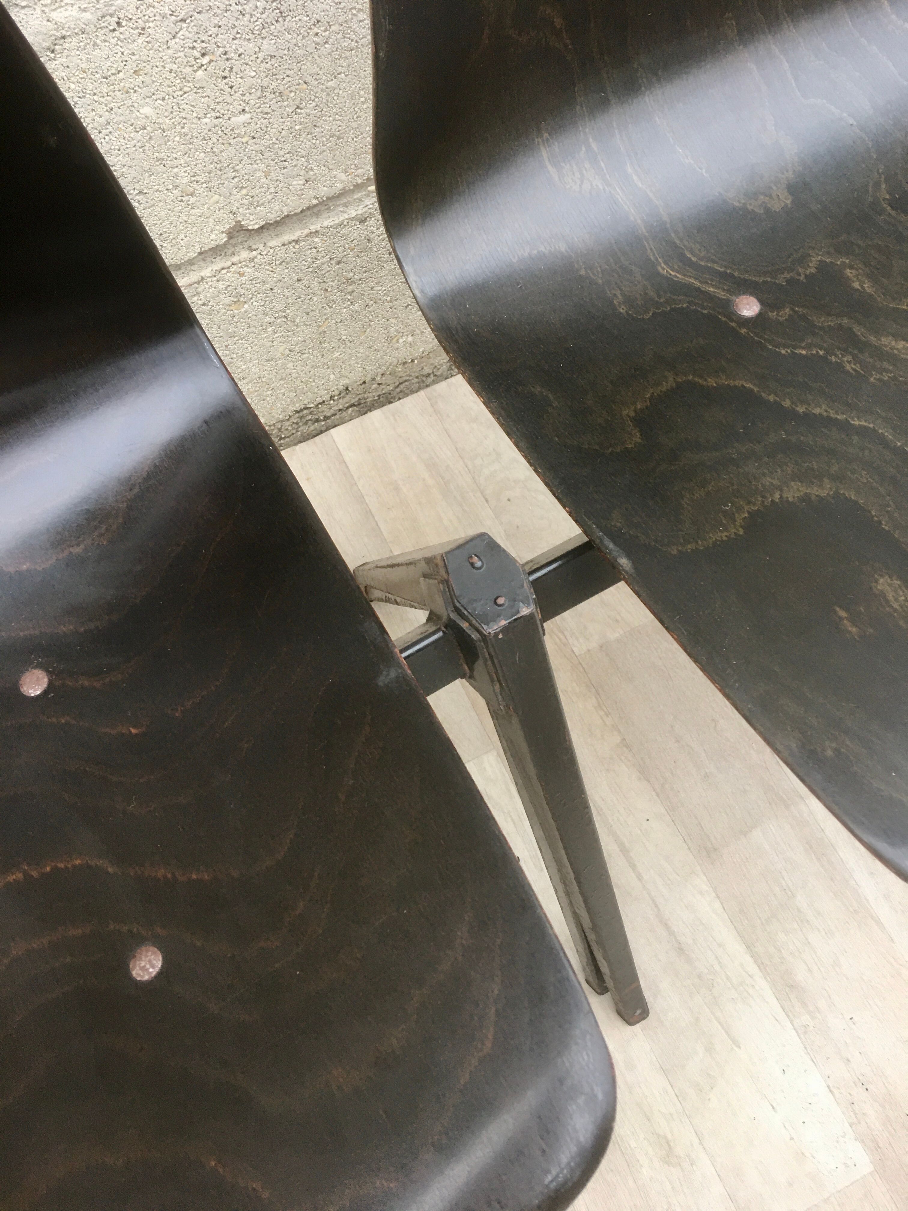 Set of 6 Dutch design and vintage chairs S22