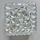 Small ceiling light or square vintage moulded glass wall light.